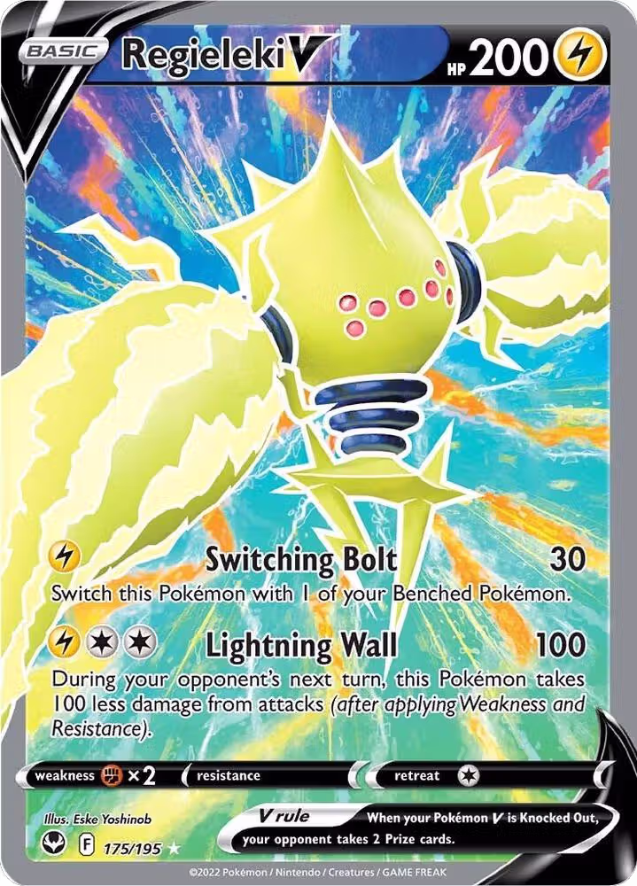 Regieleki V (Full Art) (175/195), Silver Tempest — Pokémon card price