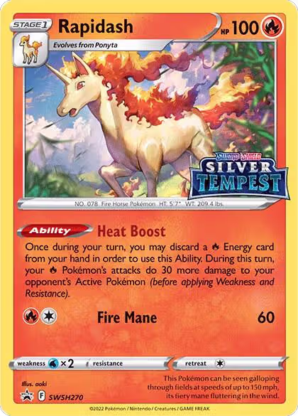 Rapidash - SWSH270 (Prerelease) (SWSH270), Sword & Shield Promo Cards — Pokémon card price
