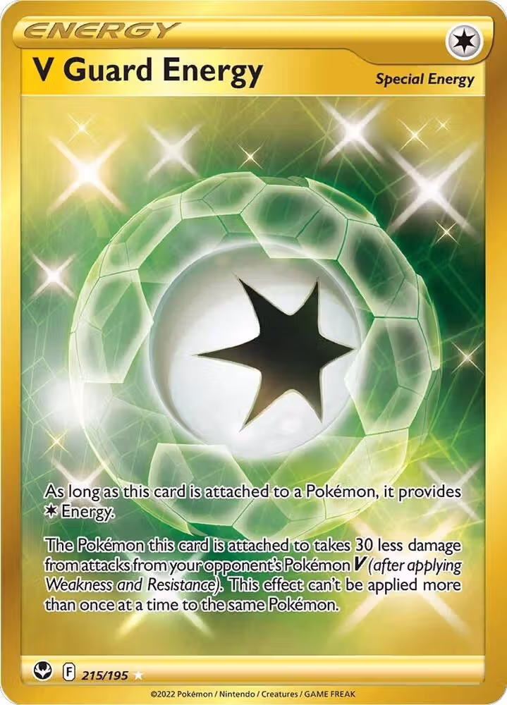 V Guard Energy (Secret) (215/195), Silver Tempest — Pokémon card price