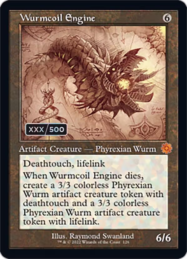 Wurmcoil Engine (Schematic) (Serial Numbered) (126), The Brothers' War: Retro Frame Artifacts — Magic card price