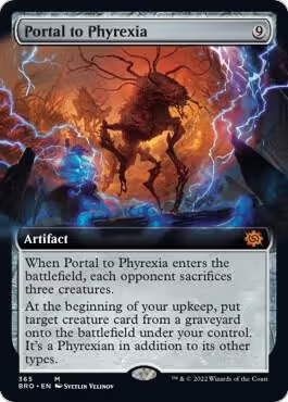 Portal to Phyrexia (Extended Art) (365), The Brothers' War — Magic card price