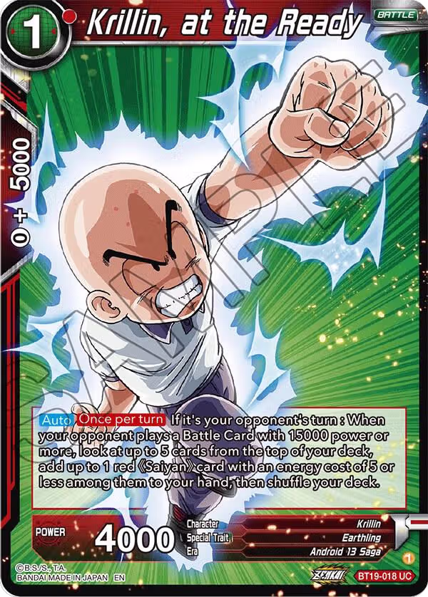 Krillin, at the Ready (BT19-018), Fighter's Ambition — DB Super card price