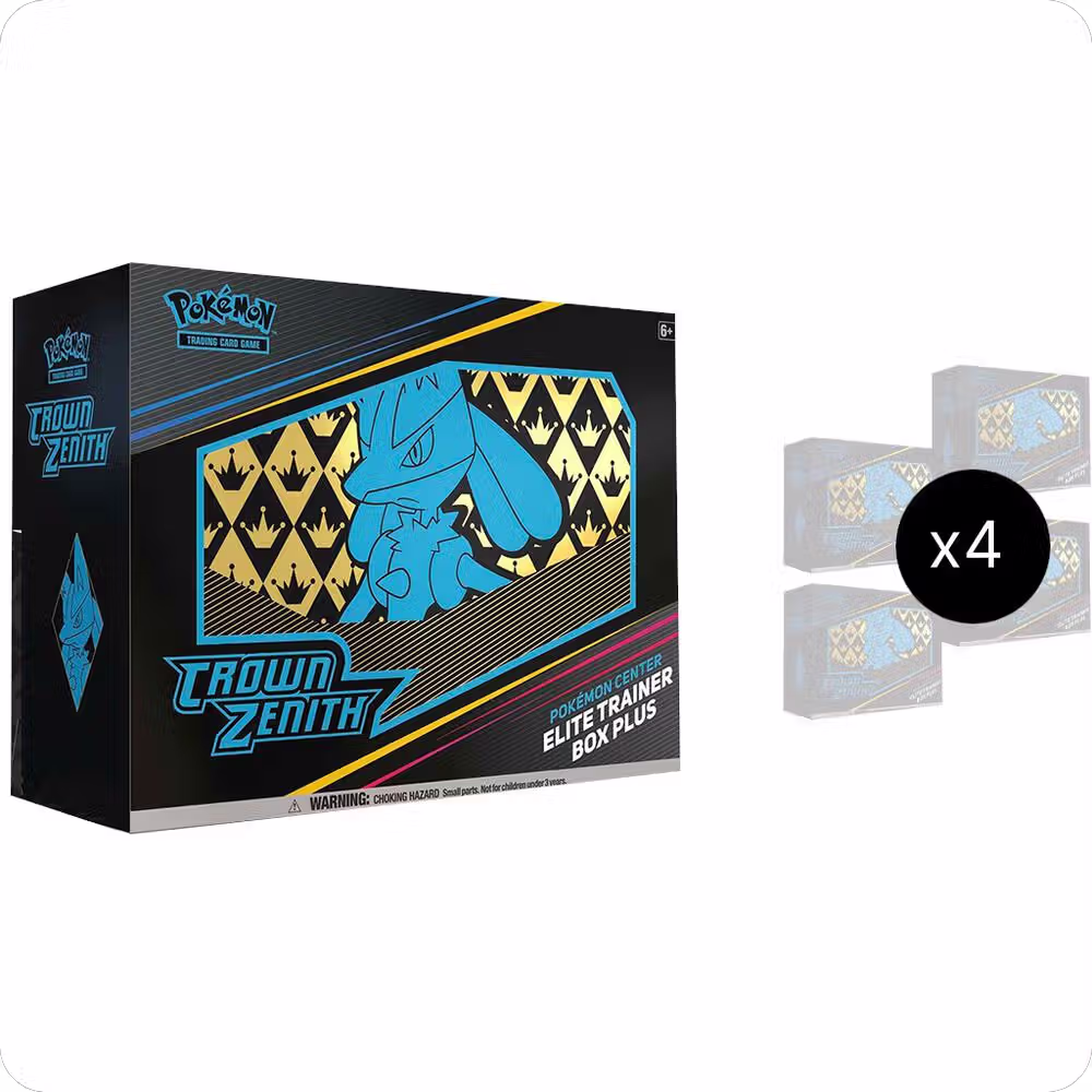 Crown Zenith Pokemon Center Elite Trainer Box Plus Case, Crown Zenith — Pokémon sealed product price