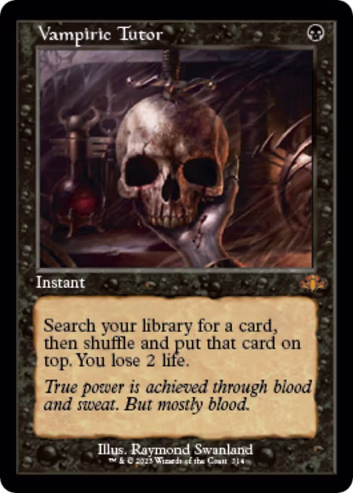 Vampiric Tutor (Retro Frame) (314), Dominaria Remastered — Magic card price