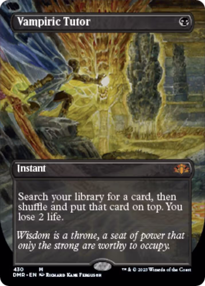 Vampiric Tutor (Borderless) (430), Dominaria Remastered — Magic card price
