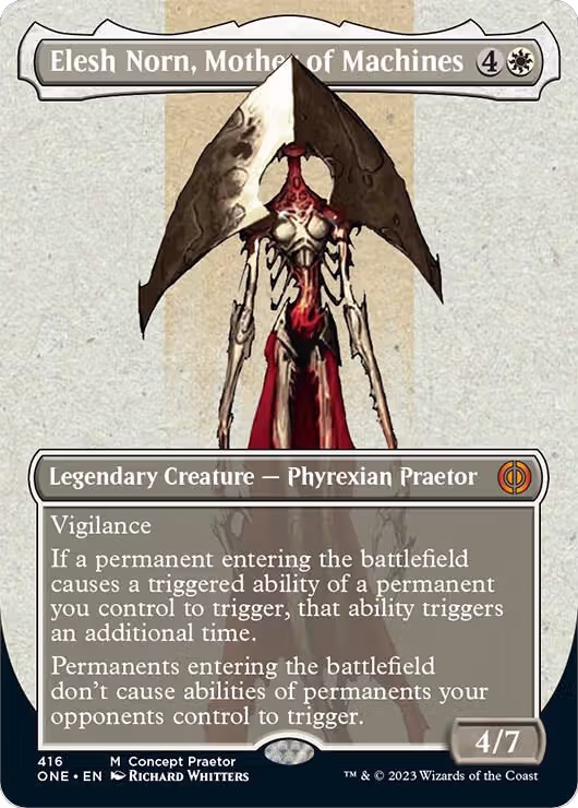 Elesh Norn, Mother of Machines (Concept Praetor) (416), Phyrexia: All Will Be One — Magic card price