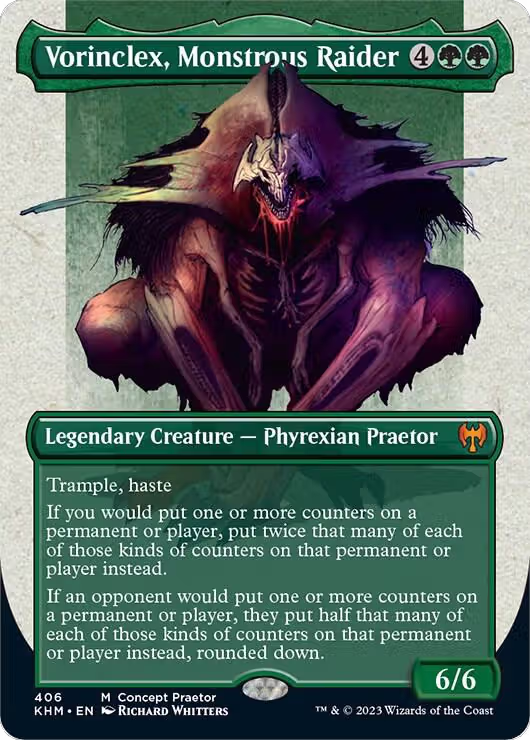 Vorinclex, Monstrous Raider (Concept Praetor) (406), Phyrexia: All Will Be One — Magic card price
