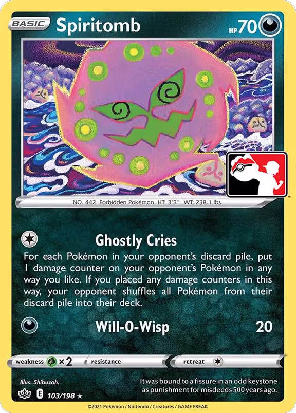 Spiritomb - 103/198 (103/198), Prize Pack Series Cards — Pokémon card price