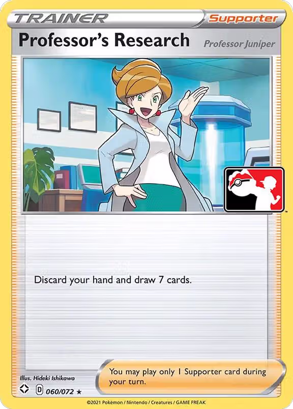Professor's Research [Professor Juniper] - 060/072 (060/072), Prize Pack Series Cards — Pokémon card price