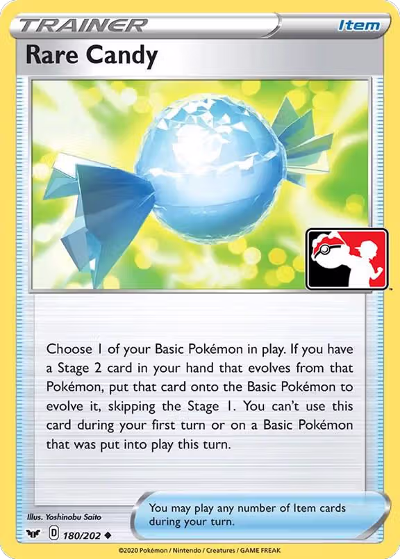 Rare Candy - 180/202 (180/202), Prize Pack Series Cards — Pokémon card price