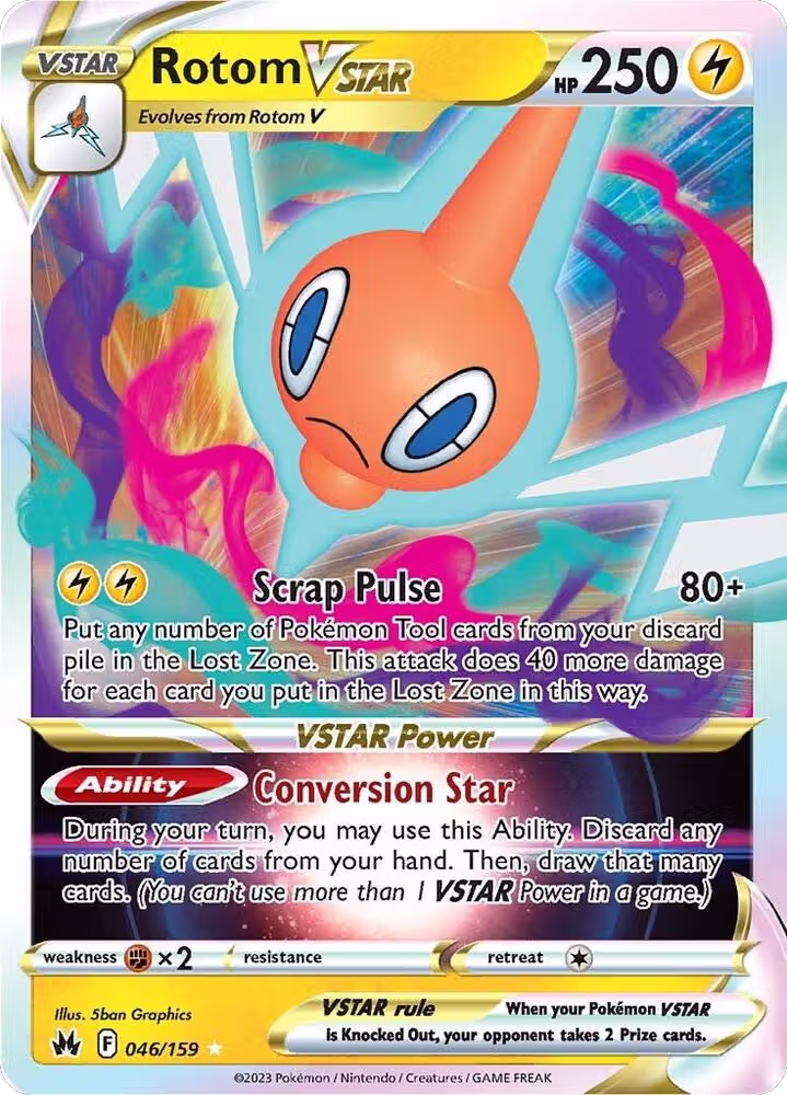 Rotom VSTAR (046/159), Crown Zenith — Pokémon card price