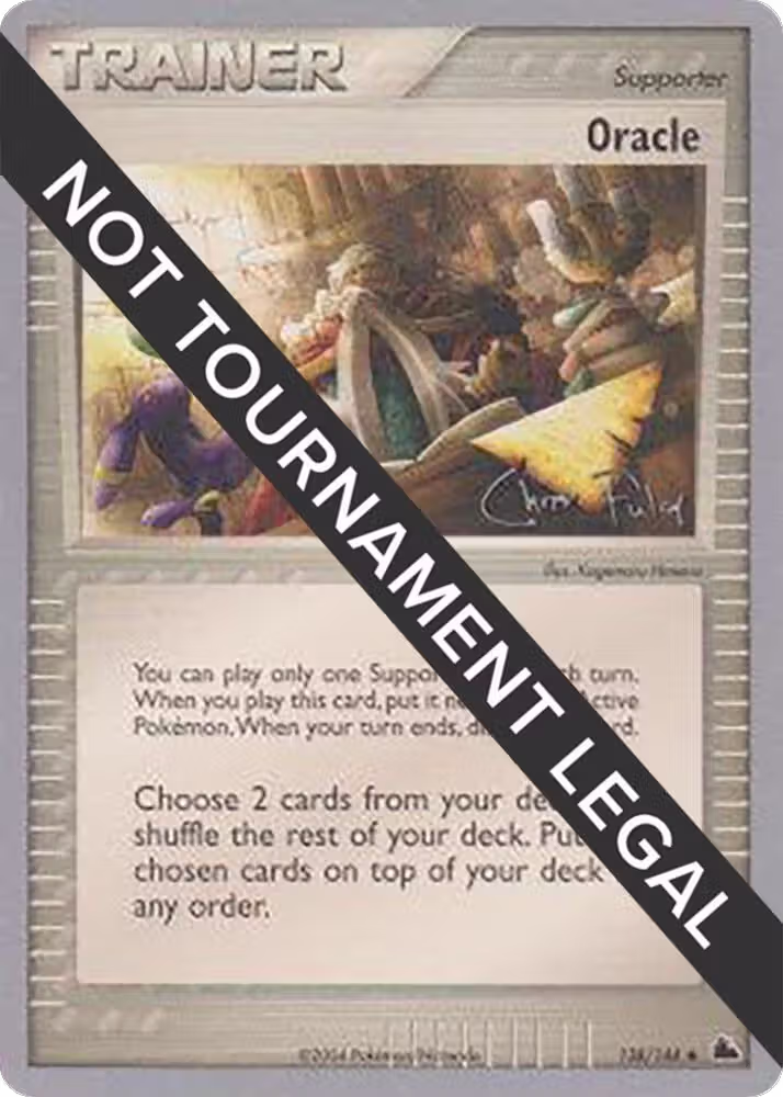 Oracle - 2004 (Chris Fulop) (138/144), World Championship Decks — Pokémon card price