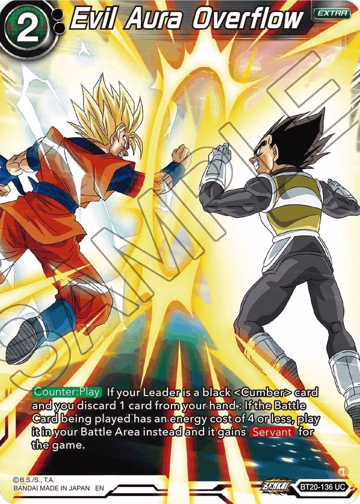 Evil Aura Overflow (BT20-136), Power Absorbed — DB Super card price