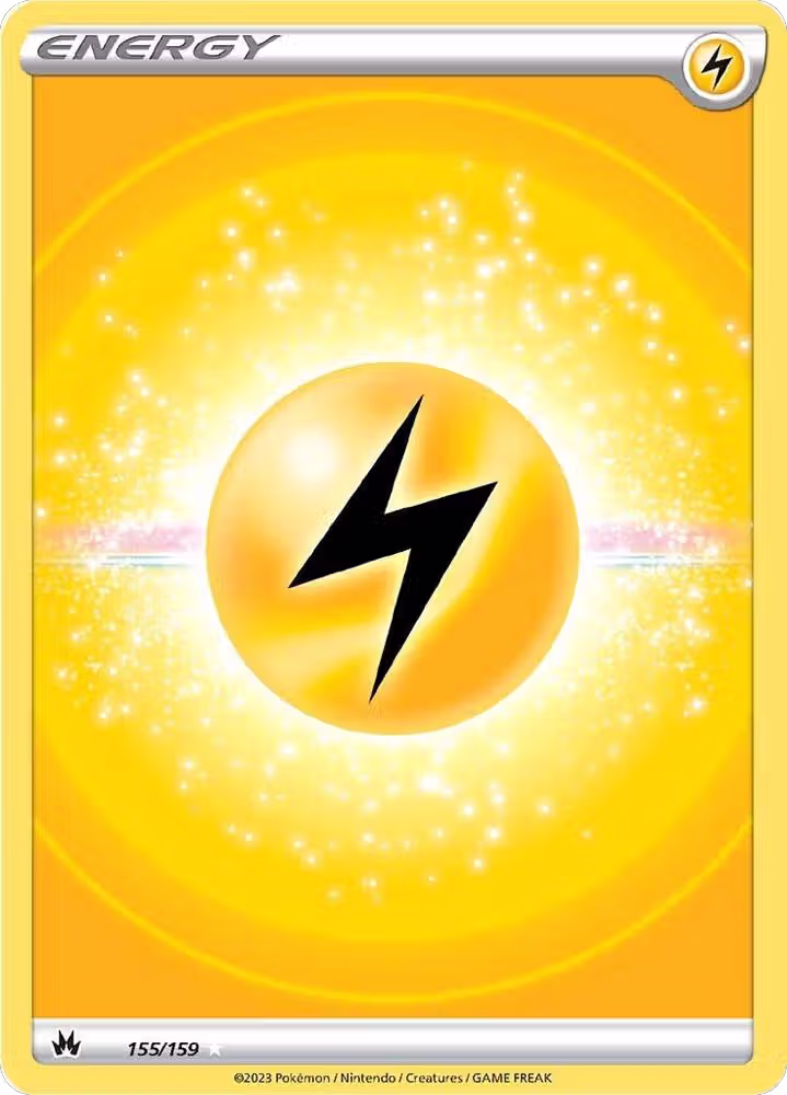 Lightning Energy (Texture Full Art) (155/159), Crown Zenith — Pokémon card price