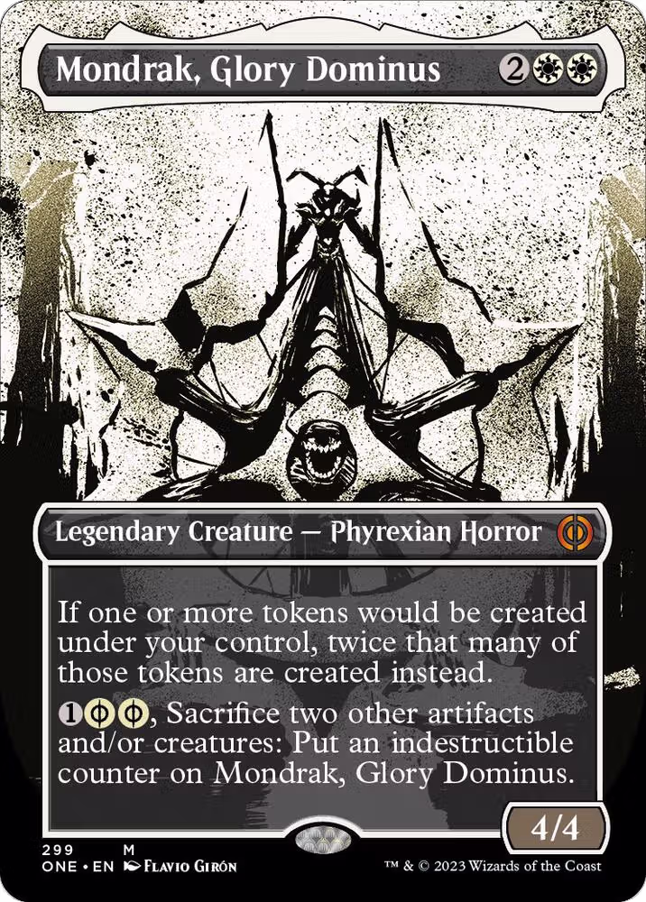 Mondrak, Glory Dominus (Showcase) (299), Phyrexia: All Will Be One — Magic card price