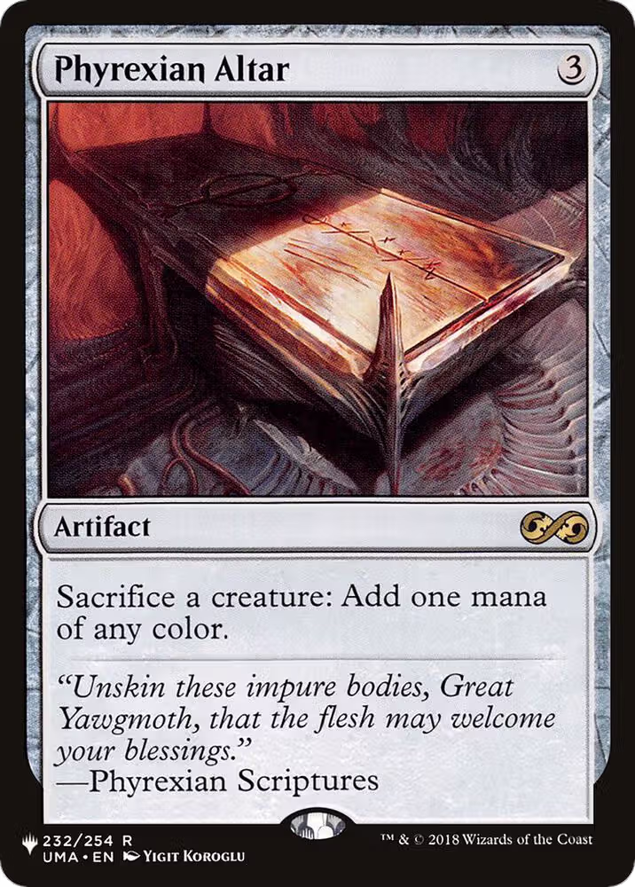 Phyrexian Altar (232/254), The List Reprints — Magic card price
