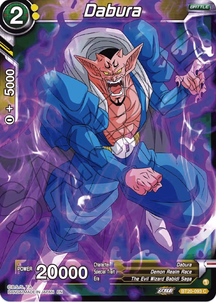 Dabura (BT20-093), Power Absorbed — DB Super card price