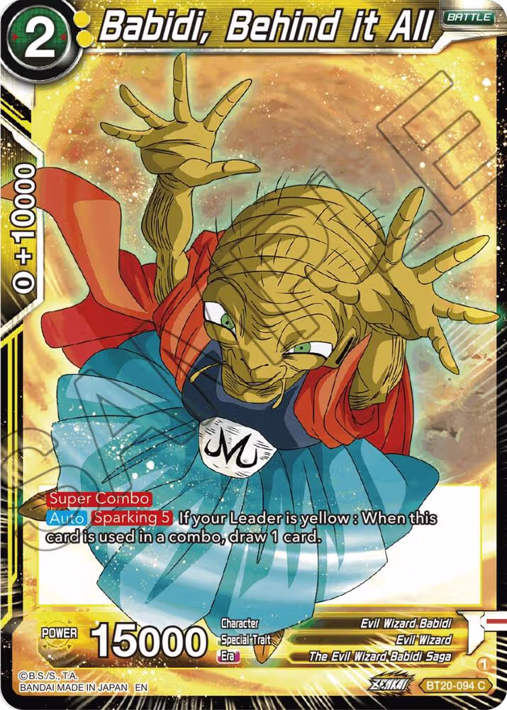 Babidi, Behind it All (BT20-094), Power Absorbed — DB Super card price