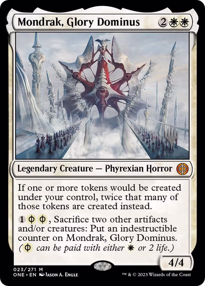 Mondrak, Glory Dominus (23), Promo Pack: Phyrexia: All Will Be One — Magic card price