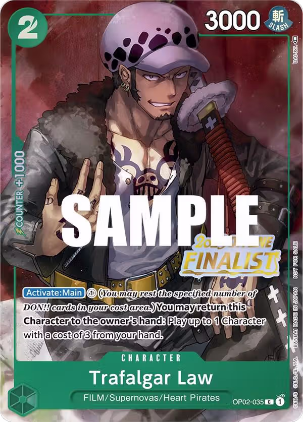 Trafalgar Law (Offline Regional 2023) [Finalist] (OP02-035), One Piece Promotion Cards — One Piece card price