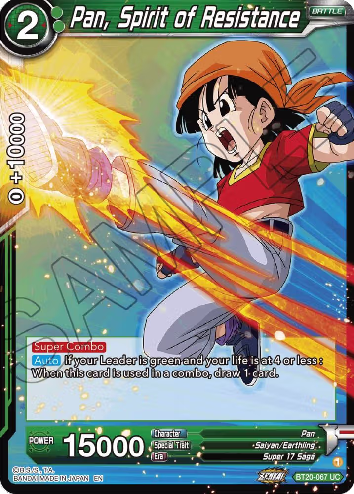 Pan, Spirit of Resistance (BT20-067), Power Absorbed — DB Super card price