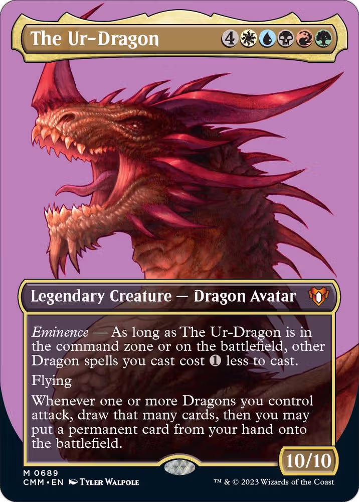 The Ur-Dragon (Borderless) (689), Commander Masters — Magic card price