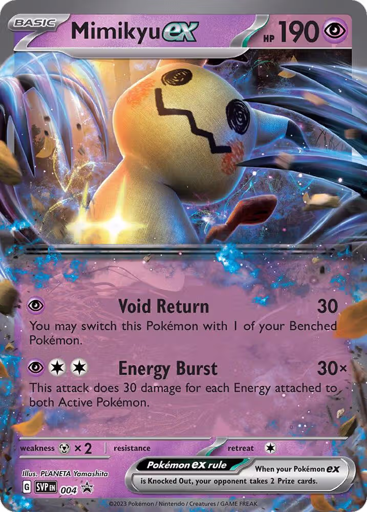 Mimikyu ex - 004 (004), Scarlet & Violet Promo Cards — Pokémon card price