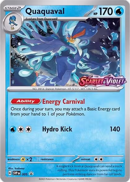 Quaquaval - 005 (Prerelease) (005), Scarlet & Violet Promo Cards — Pokémon card price