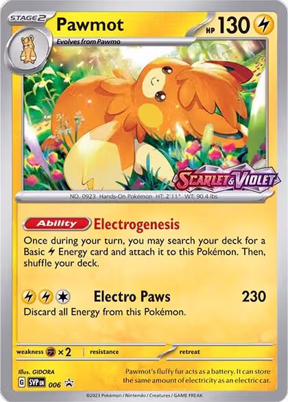 Pawmot - 006 (Prerelease) (006), Scarlet & Violet Promo Cards — Pokémon card price