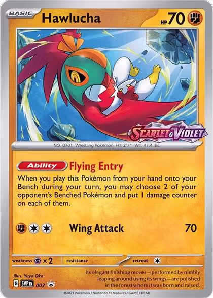 Hawlucha - 007 (Prerelease) (007), Scarlet & Violet Promo Cards — Pokémon card price