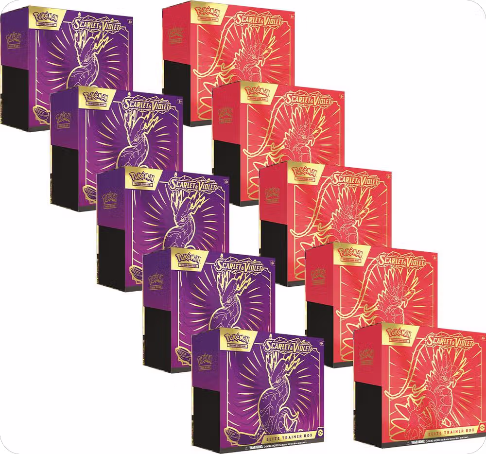 Scarlet & Violet Elite Trainer Box Case, Scarlet & Violet Base Set — Pokémon sealed product price