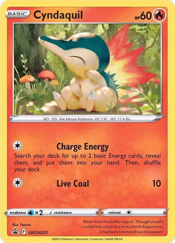 Cyndaquil - SWSH221 (Cosmos Holo) (SWSH221), Sword & Shield Promo Cards — Pokémon card price