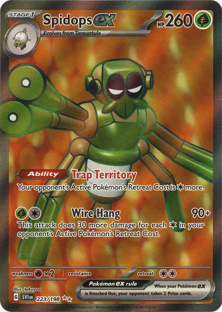 Spidops ex - 223/198 (223/198), Scarlet & Violet Base Set — Pokémon card price