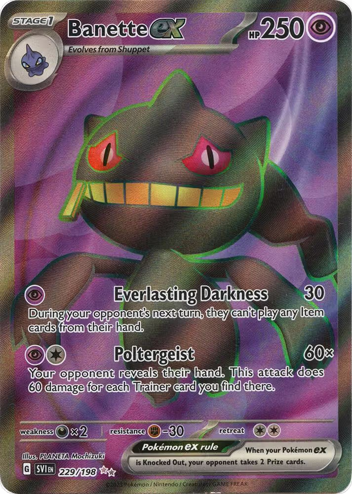Banette ex - 229/198 (229/198), Scarlet & Violet Base Set — Pokémon card price