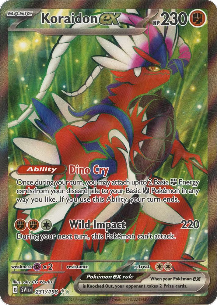 Koraidon ex - 231/198 (231/198), Scarlet & Violet Base Set — Pokémon card price