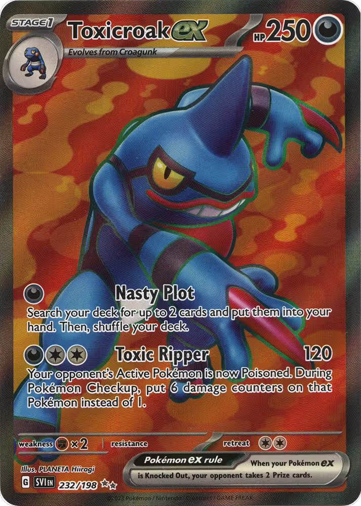 Toxicroak ex - 232/198 (232/198), Scarlet & Violet Base Set — Pokémon card price