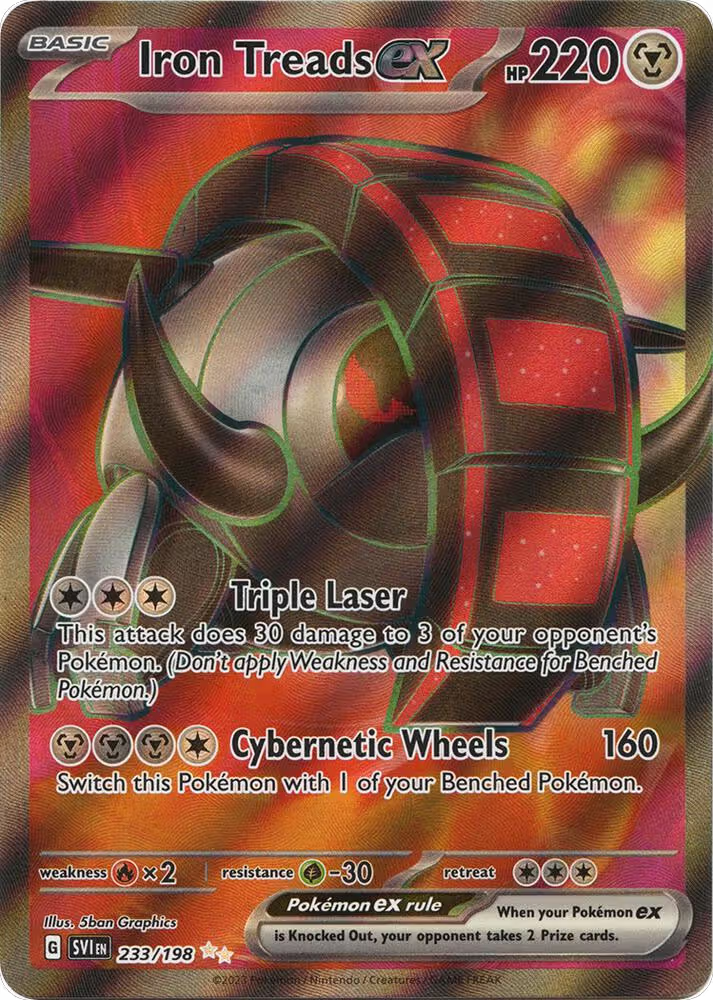 Iron Treads ex - 233/198 (233/198), Scarlet & Violet Base Set — Pokémon card price