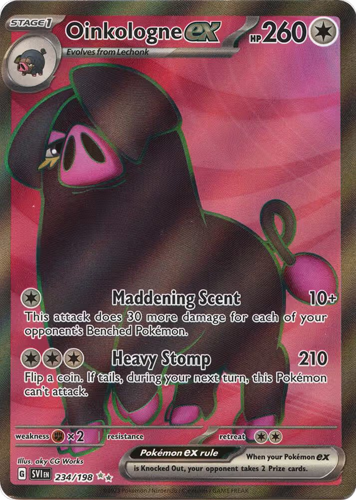Oinkologne ex - 234/198 (234/198), Scarlet & Violet Base Set — Pokémon card price