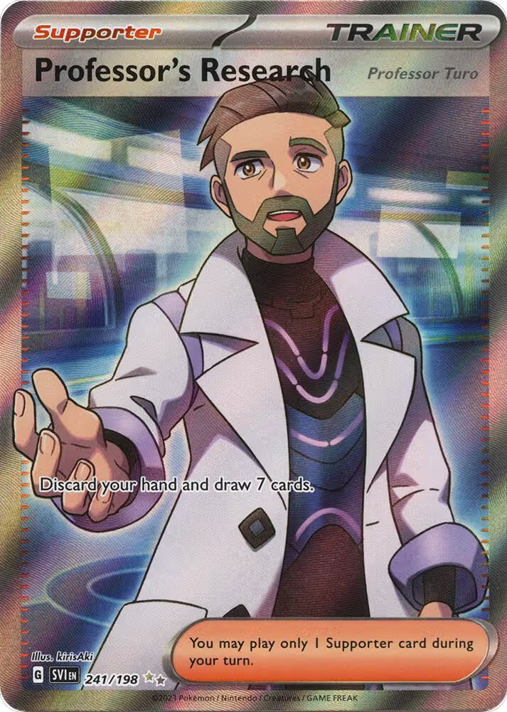 Professor's Research [Professor Turo] - 241/198 (241/198), Scarlet & Violet Base Set — Pokémon card price