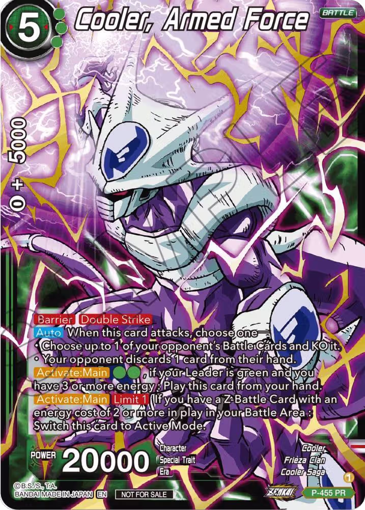 Cooler, Armed Force (Championship Selection Pack 2023 Vol.1) (Gold Stamped) (P-455), Tournament Promotion Cards — DB Super card price