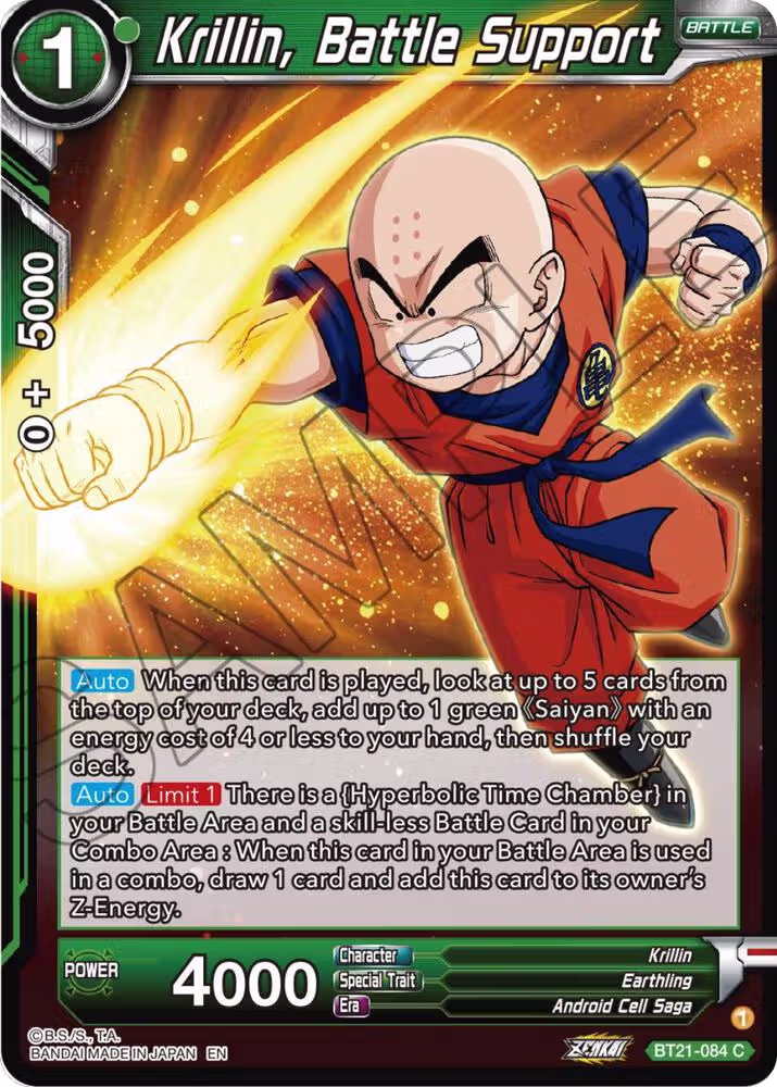 Krillin, Battle Support (BT21-084), Wild Resurgence — DB Super card price