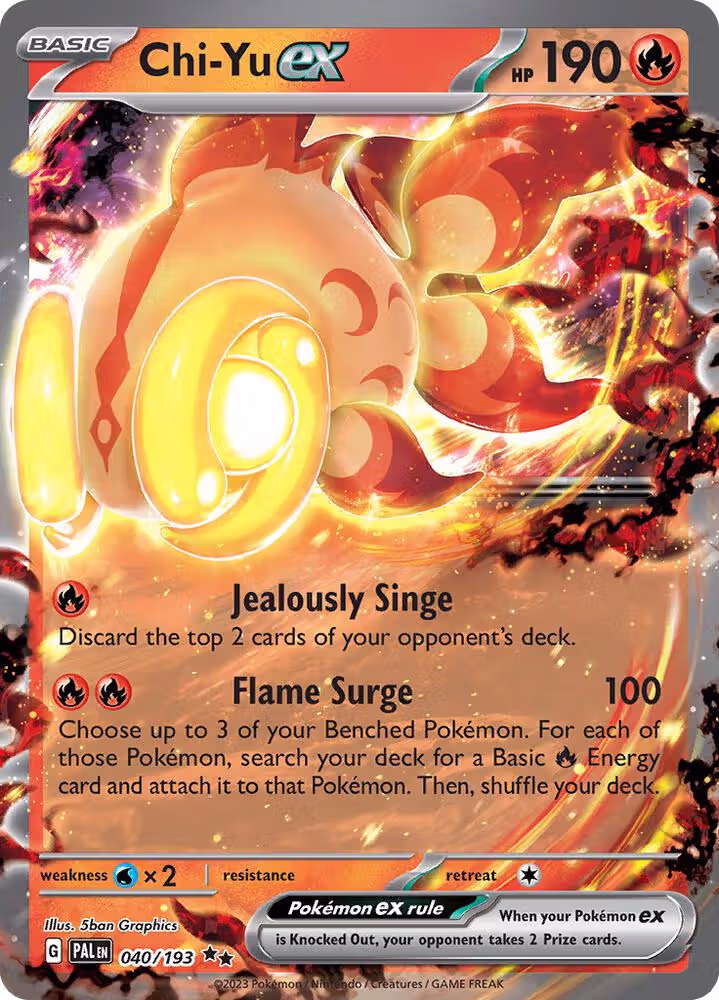 Chi-Yu ex - 040/193 (040/193), Paldea Evolved — Pokémon card price