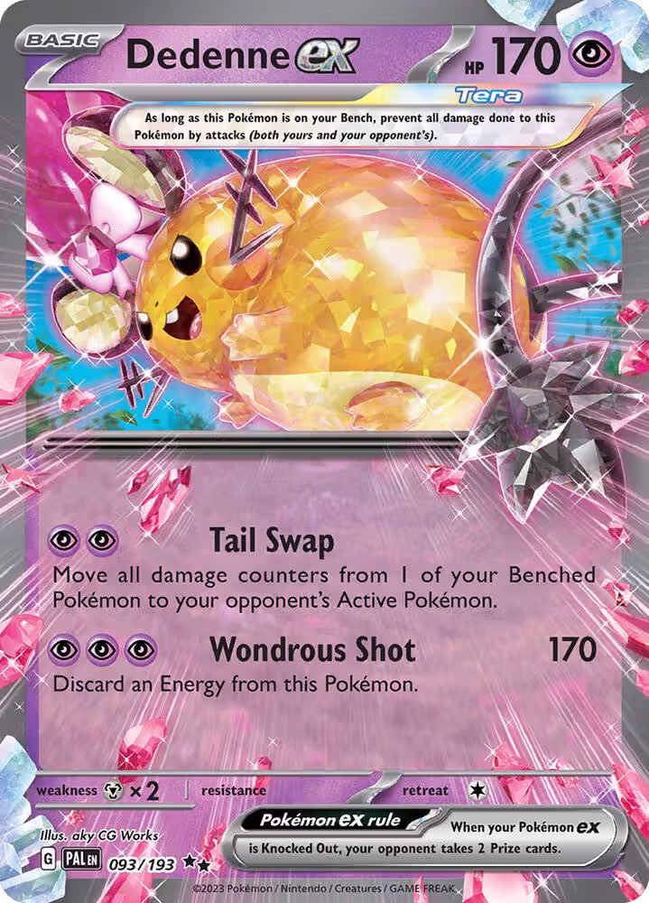 Dedenne ex - 093/193 (093/193), Paldea Evolved — Pokémon card price