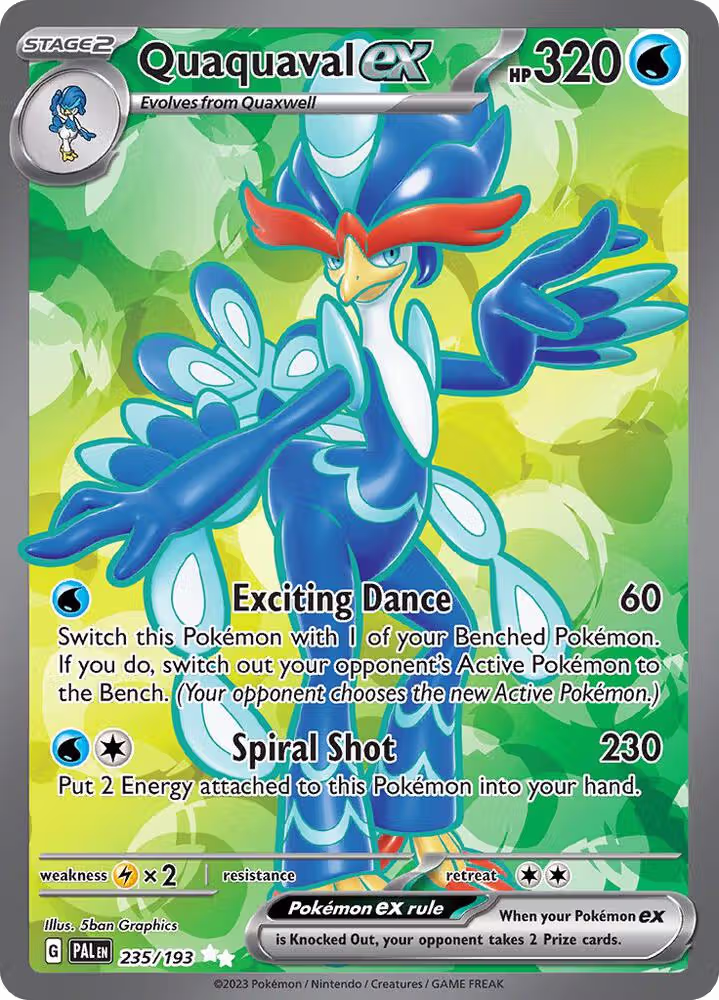 Quaquaval ex - 235/193 (235/193), Paldea Evolved — Pokémon card price