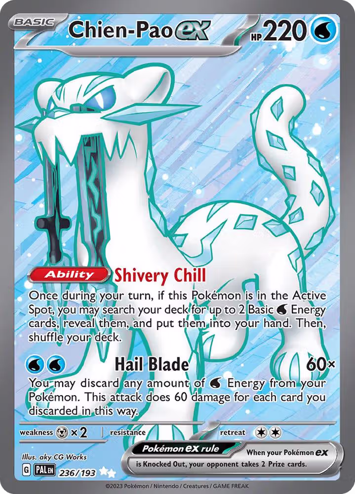 Chien-Pao ex - 236/193 (236/193), Paldea Evolved — Pokémon card price