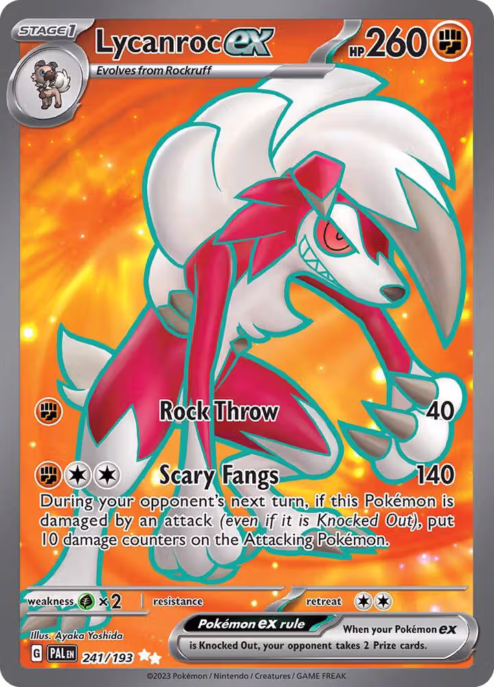Lycanroc ex - 241/193 (241/193), Paldea Evolved — Pokémon card price
