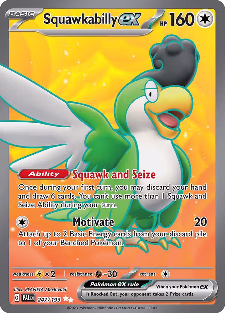 Squawkabilly ex - 247/193 (247/193), Paldea Evolved — Pokémon card price