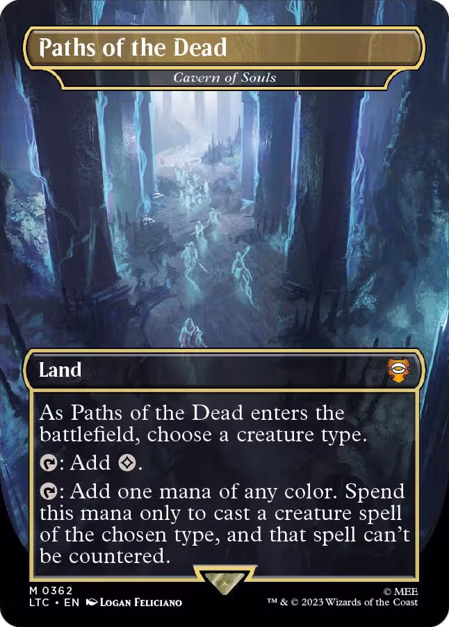 Paths of the Dead - Cavern of Souls (Borderless) (362), Commander: The Lord of the Rings: Tales of Middle-earth — Magic card price