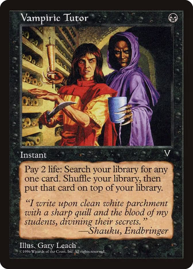 Vampiric Tutor, Visions — Magic card price