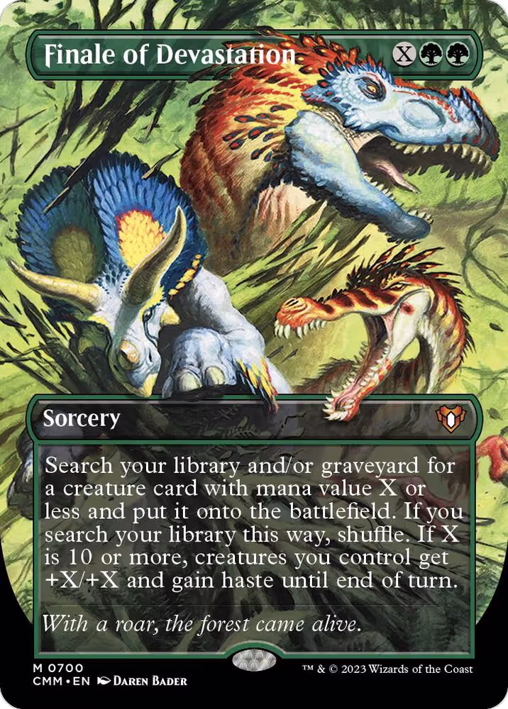 Finale of Devastation (Borderless) (700), Commander Masters — Magic card price